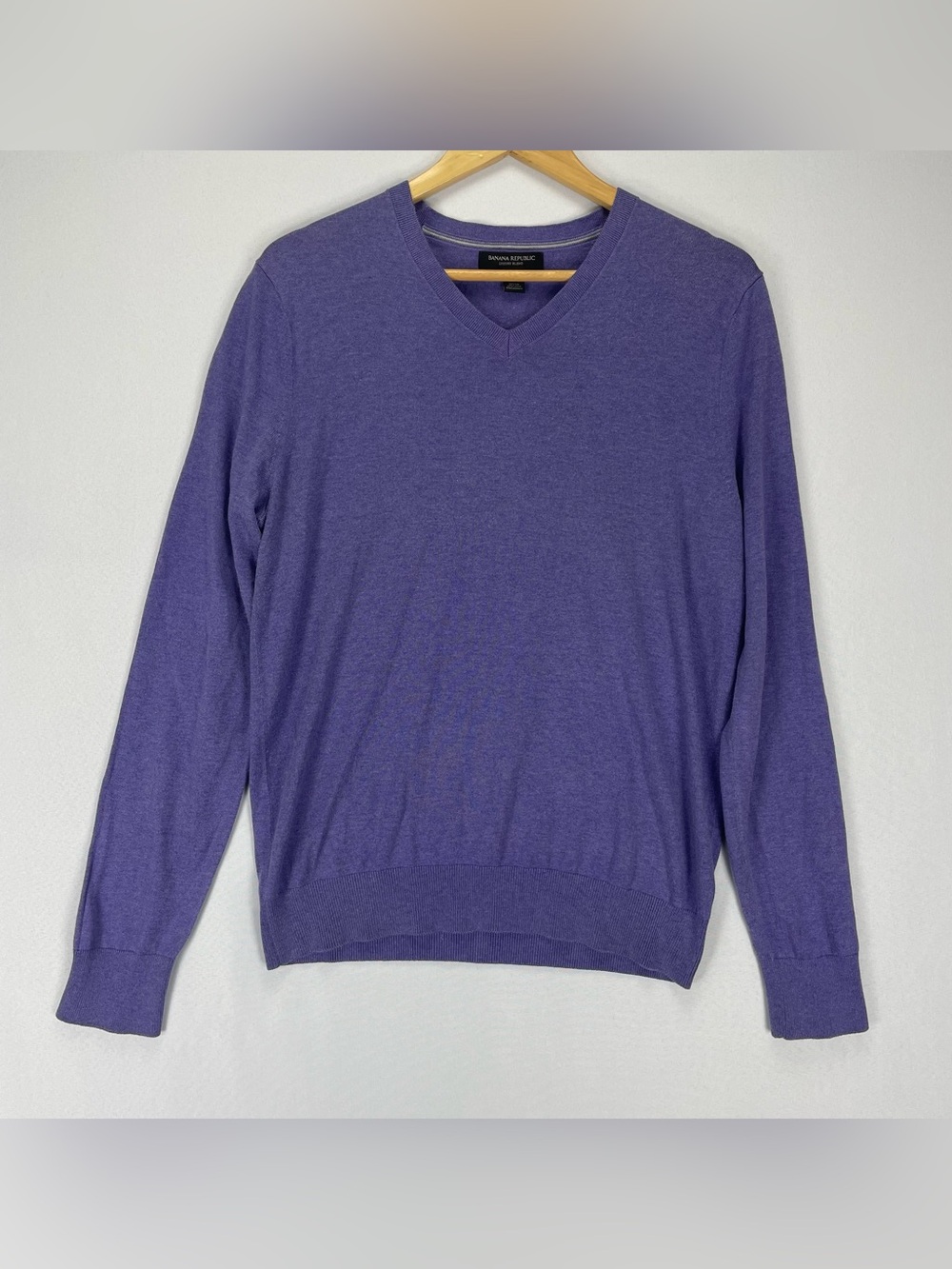 Banana Republic Luxury Blend Sweater Men’s M Silk Cashmere Blend Lavender Purple